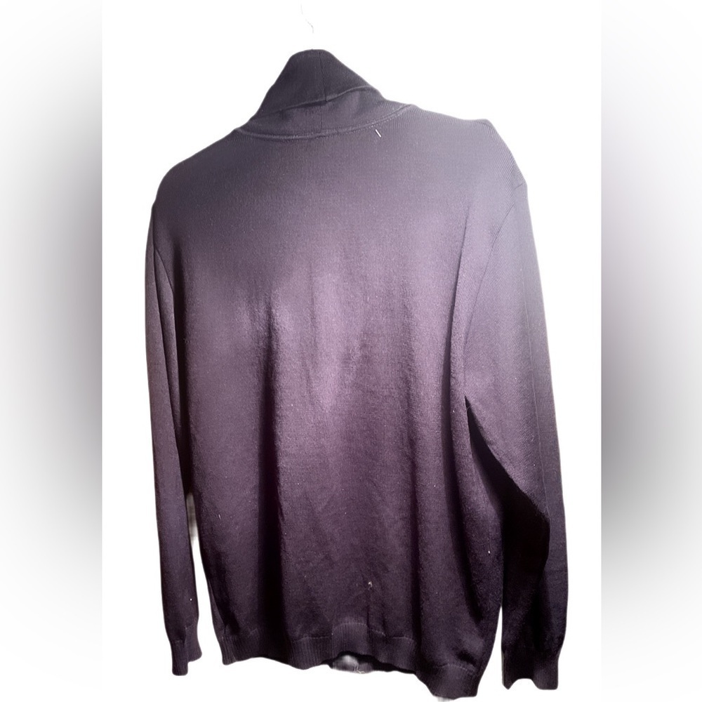 Paul & Shark wool long sleeve button up navy blue lightweight cardigan sweater L - Picture 2 of 4